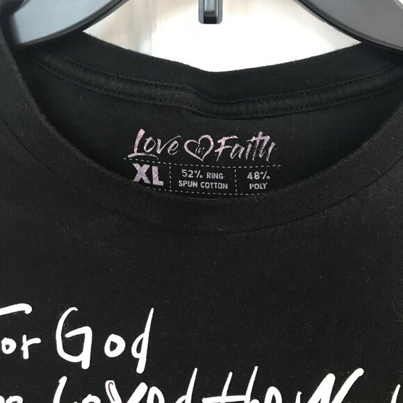 Love Faith Bible Verse T XL - Picture 3 of 4